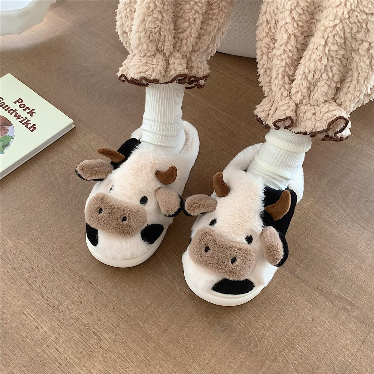 Cow Slippers